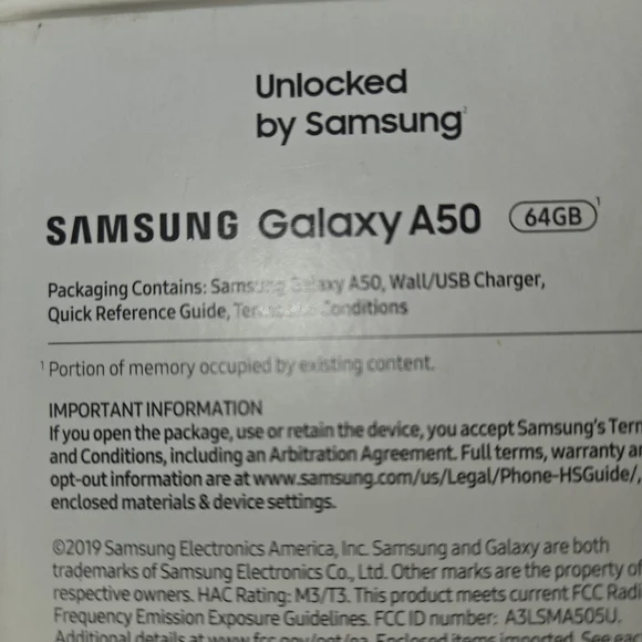 Samsung A50 Smart Phone
